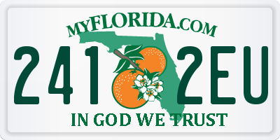 FL license plate 2412EU