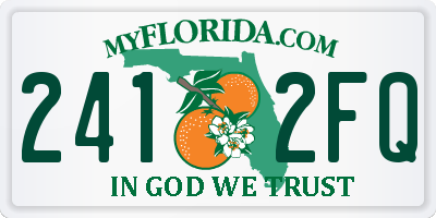 FL license plate 2412FQ