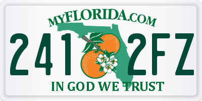 FL license plate 2412FZ