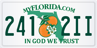 FL license plate 2412II