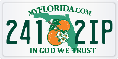 FL license plate 2412IP