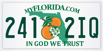 FL license plate 2412IQ