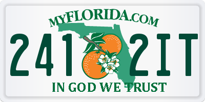 FL license plate 2412IT