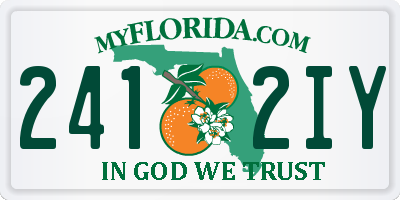 FL license plate 2412IY