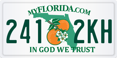 FL license plate 2412KH