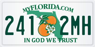FL license plate 2412MH