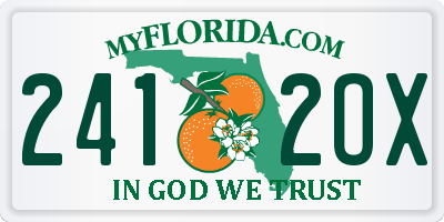 FL license plate 2412OX