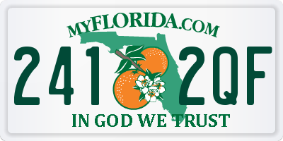 FL license plate 2412QF