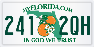 FL license plate 2412QH