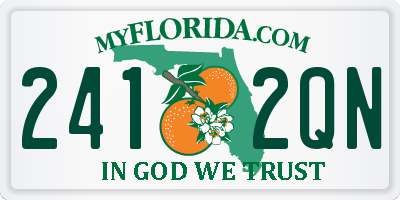 FL license plate 2412QN