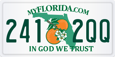 FL license plate 2412QQ