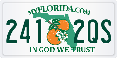 FL license plate 2412QS