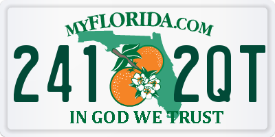 FL license plate 2412QT