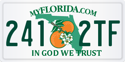 FL license plate 2412TF