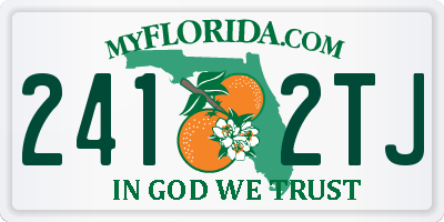 FL license plate 2412TJ