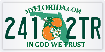 FL license plate 2412TR