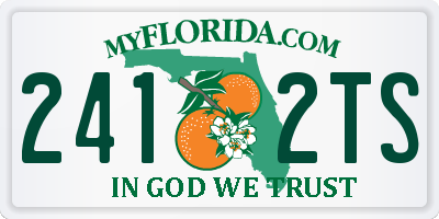 FL license plate 2412TS