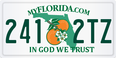 FL license plate 2412TZ