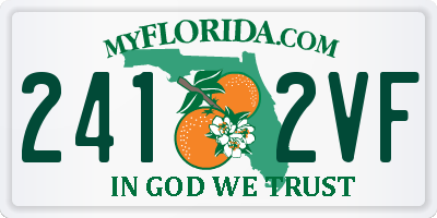 FL license plate 2412VF