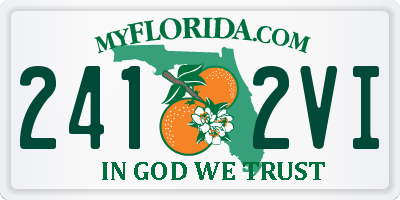 FL license plate 2412VI