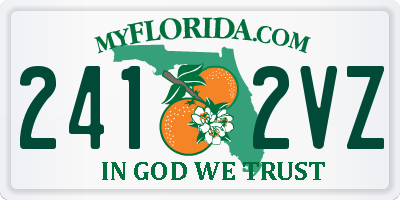FL license plate 2412VZ