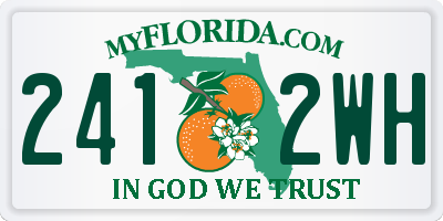 FL license plate 2412WH