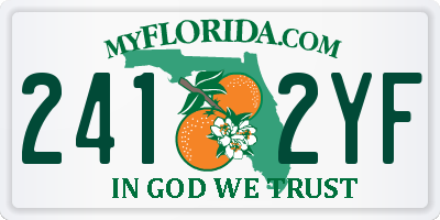 FL license plate 2412YF