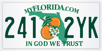 FL license plate 2412YK