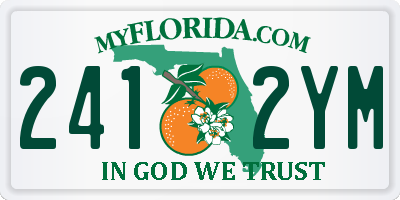 FL license plate 2412YM