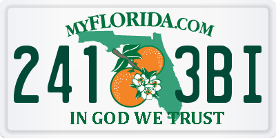 FL license plate 2413BI