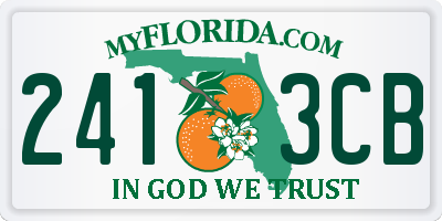 FL license plate 2413CB