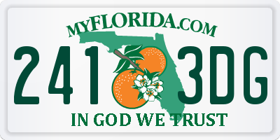 FL license plate 2413DG