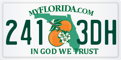 FL license plate 2413DH