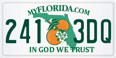 FL license plate 2413DQ