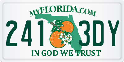 FL license plate 2413DY