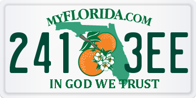 FL license plate 2413EE