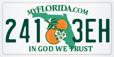 FL license plate 2413EH