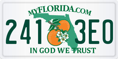 FL license plate 2413EO