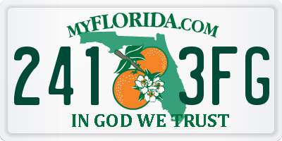 FL license plate 2413FG