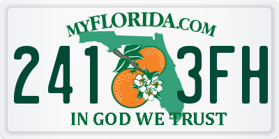 FL license plate 2413FH