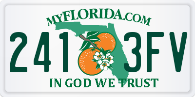 FL license plate 2413FV