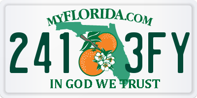 FL license plate 2413FY