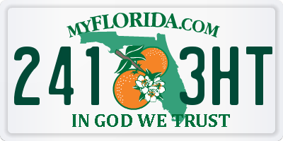 FL license plate 2413HT