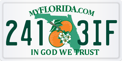 FL license plate 2413IF