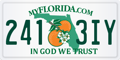 FL license plate 2413IY
