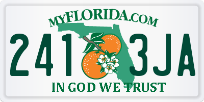 FL license plate 2413JA