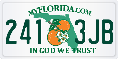 FL license plate 2413JB