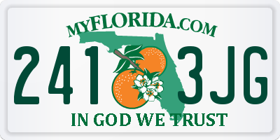 FL license plate 2413JG
