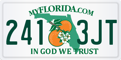 FL license plate 2413JT