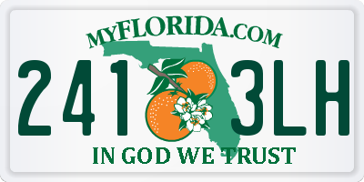 FL license plate 2413LH